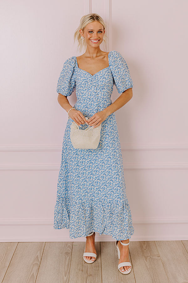 Blossom Bay Midi Dress - Premium Floral Elegance