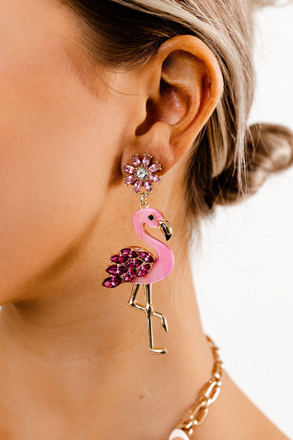 Premium Flamingo Chic Earrings