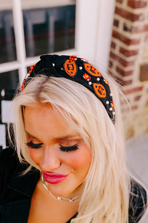 Premium Team Spirit Embellished Headband - Ultimate Game Day Accessory