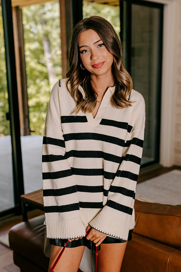 Premium Woodland Walk Stripe Sweater - Ultimate Cozy Style