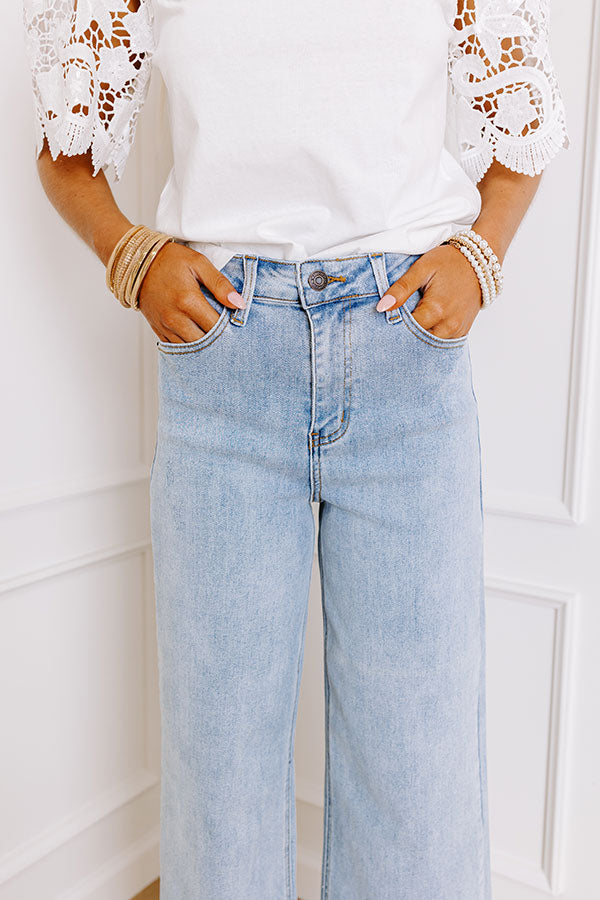 Ultimate Raelynn High Waist Wide Leg Jeans - Light Wash