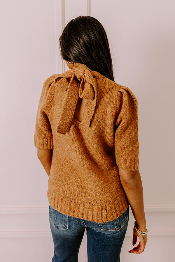 Premium Camel Knit Sweater Top - Ultimate Comfort & Style