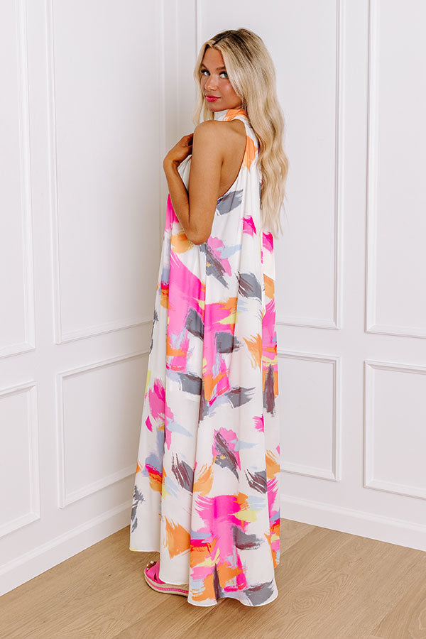 Premium Loving Moment Maxi Dress - Ivory Elegance