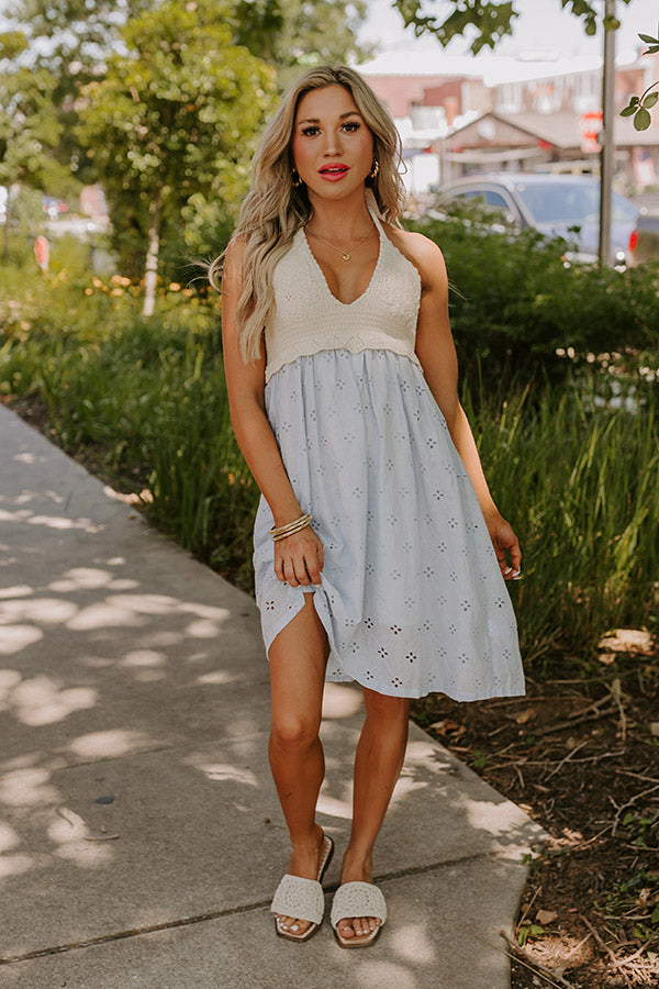 Ultimate Eyelet Mini Dress - Premium & Trendy