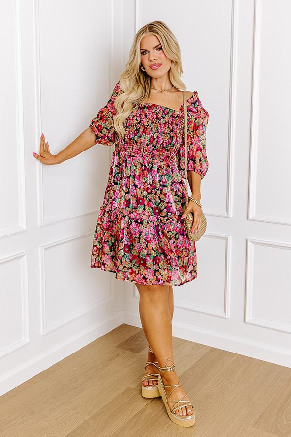 Premium Must Be A Dream Floral Mini Dress for Curves - Ultimate Style Upgrade