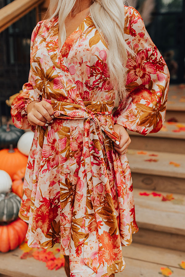 Premium Venice Days Floral Wrap Dress - Ultimate Style Upgrade