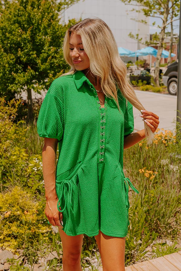 Premium Lakeside Green Romper - Ultimate Summer Style