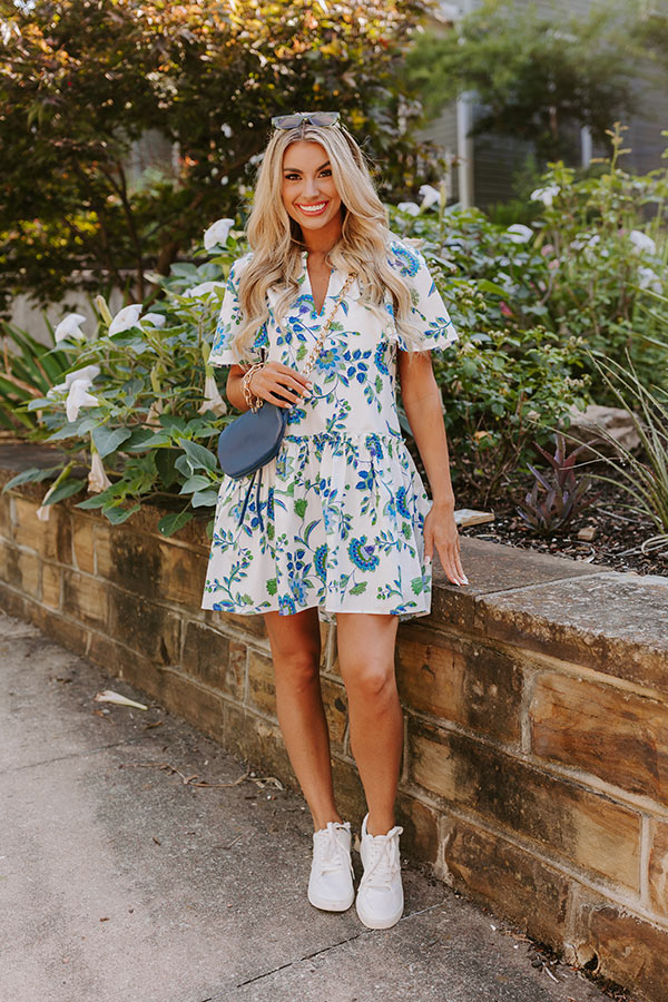 Premium Provence Charm Floral Mini Dress - Ultimate Summer Style