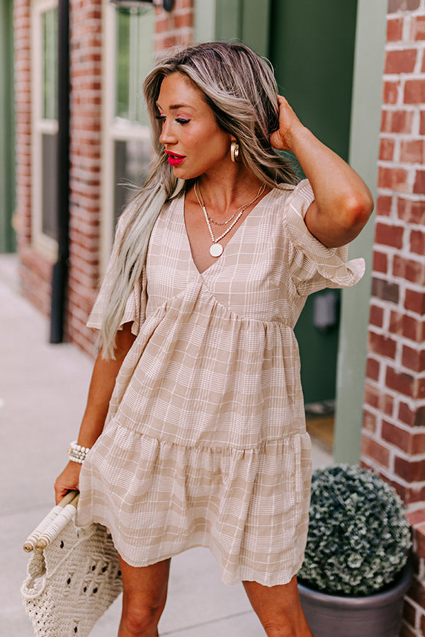 Ultimate Flowy Babydoll Dress - Iced Latte