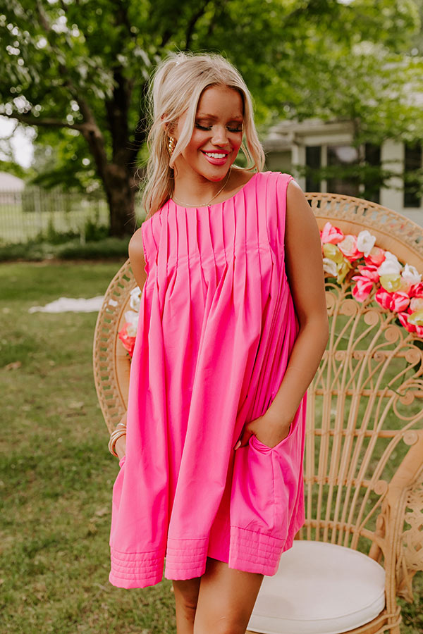 Ultimate Chic Pink Mini Dress - Happy Moment Collection