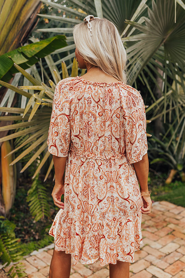 Premium Paisley Print Shift Dress - Ultimate Seaside Style