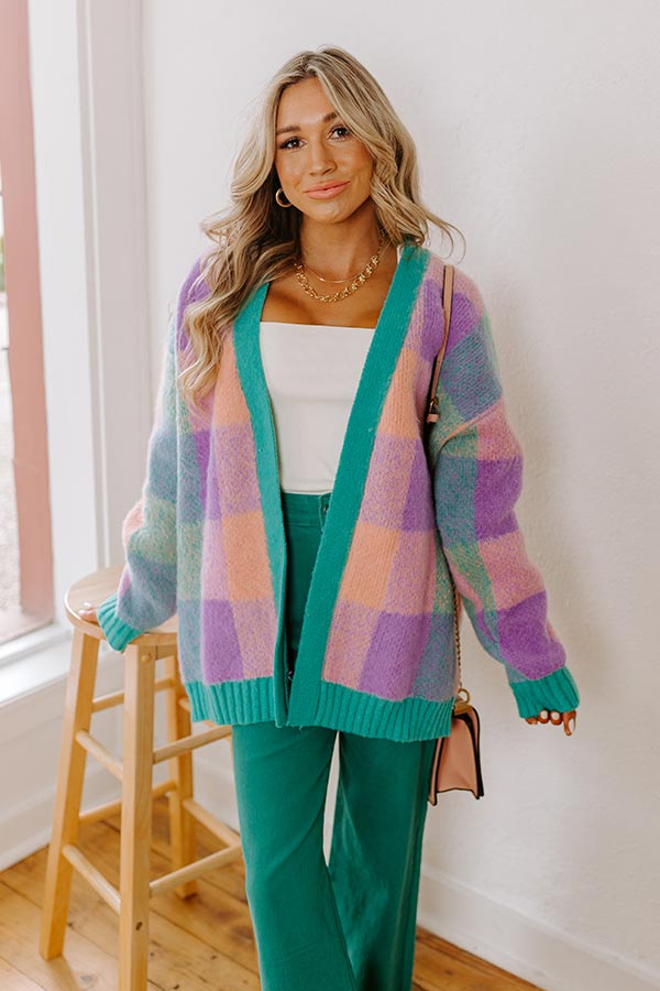 Premium Alpine Escape Plaid Cardigan - Cozy & Stylish