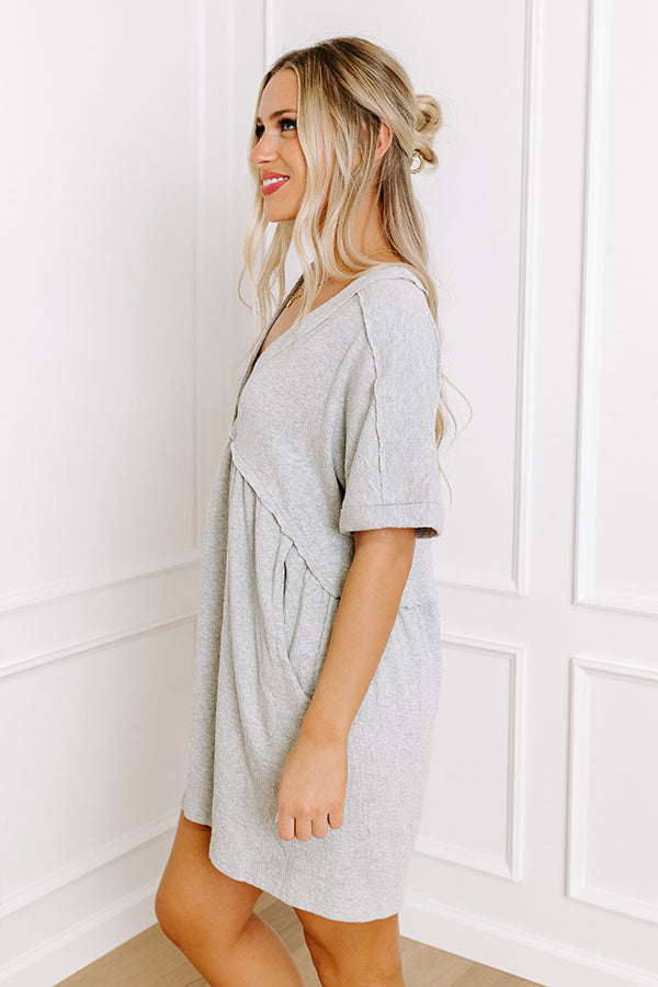 Ultimate Summer Chic: Grey Button Down Romper