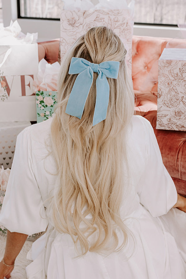 Premium Velvet Bow Hair Clip - The Bailee