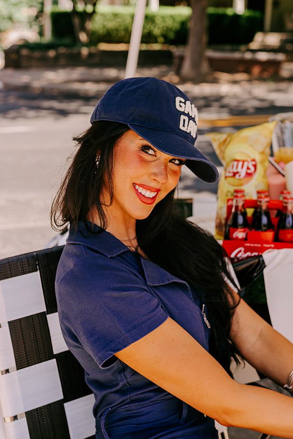 Premium Game Day Baseball Cap - Navy Blue