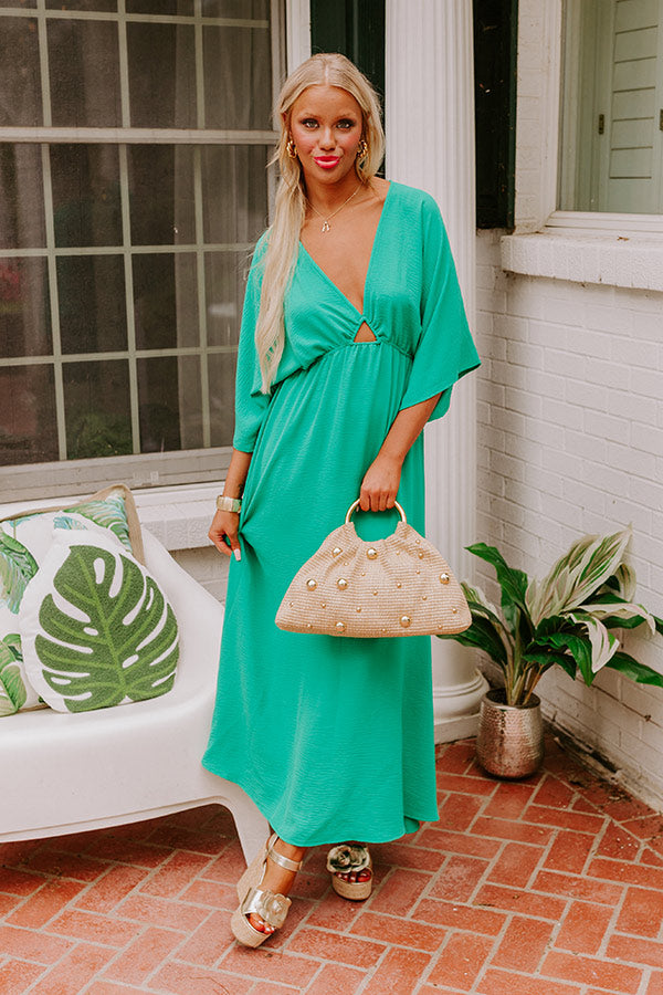 Ultimate Tulum Maxi Dress in Premium Green