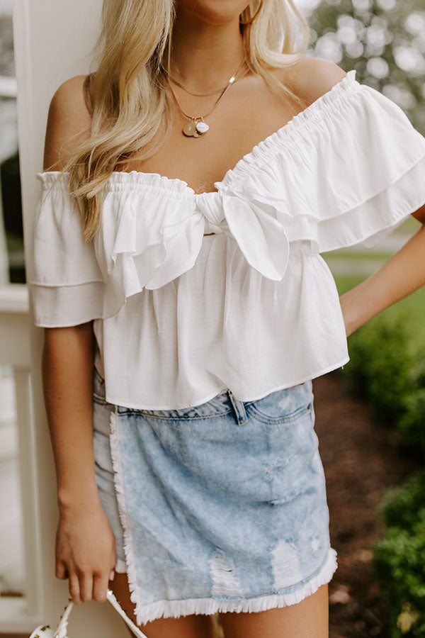 Ultimate White Babydoll Top for Date Nights