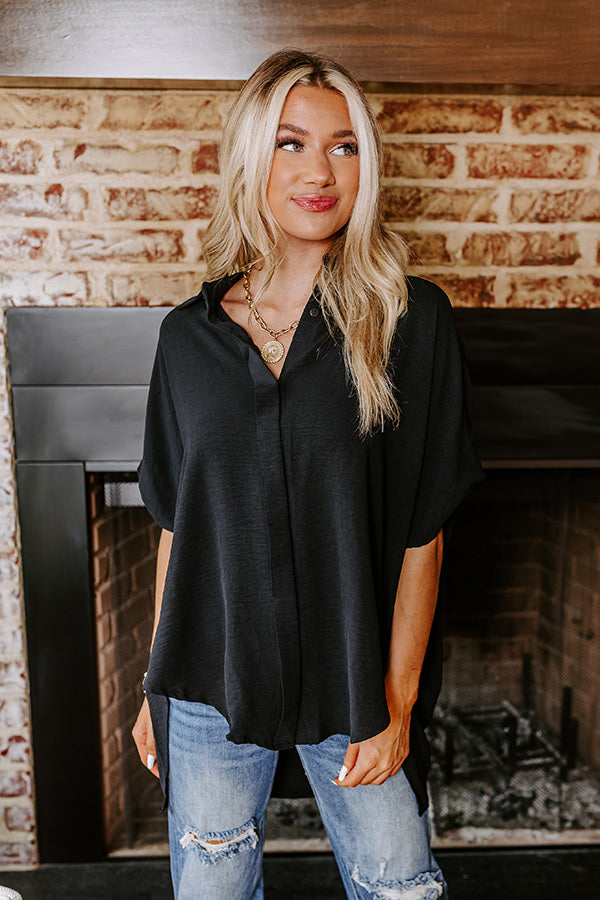 Ultimate Decadence Black Button-Up Shirt