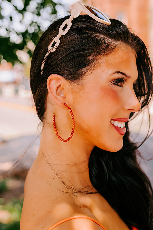 Premium Orange Happiness Hoop Earrings - Ultimate Style Upgrade