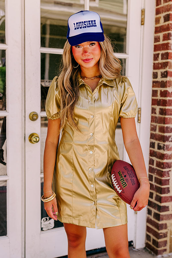 Ultimate Glam Metallic Mini Dress - Party Ready Style