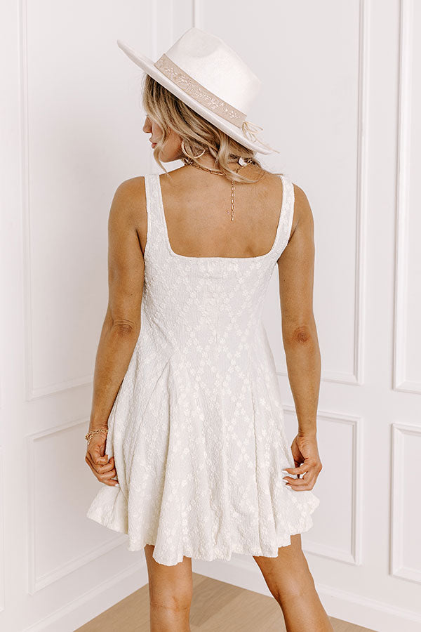 Ultimate Beaming Smile Mini Dress - Effortless Elegance