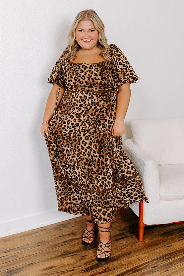 Ultimate Leopard Print Midi Dress - Premium Chic Style