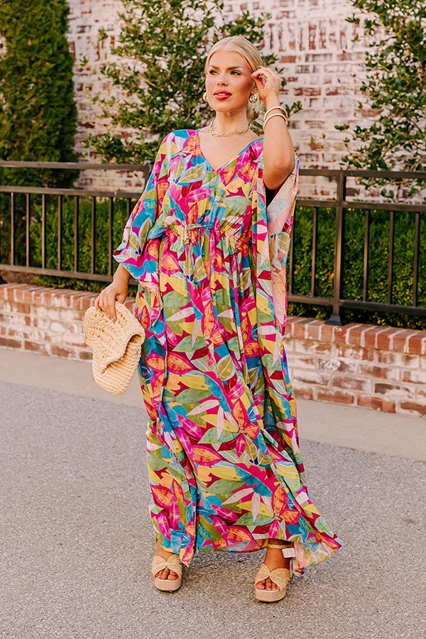 Premium Florence Forever Maxi Dress – Vibrant Botanical Style