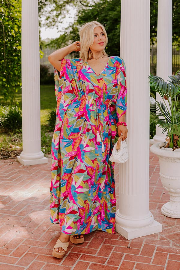 Premium Florence Forever Maxi Dress – Vibrant Botanical Style