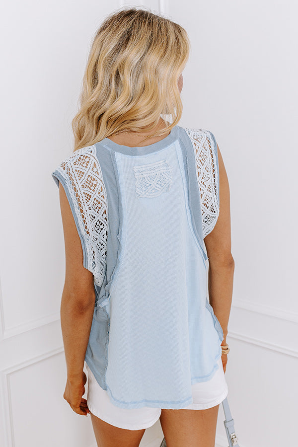 Premium Sky Blue Knit Top - Ultimate Style Upgrade