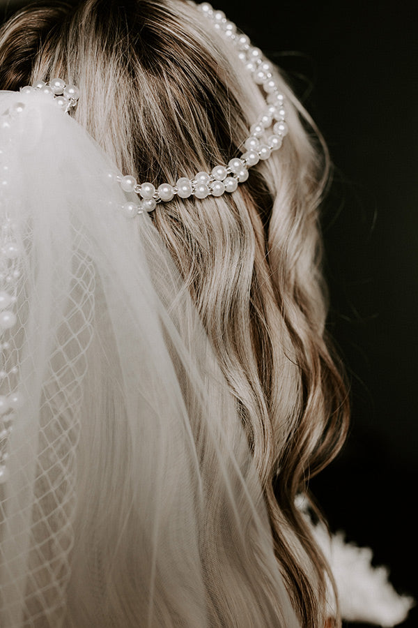 Premium Double Strand Pearl Veil - Elegance Redefined