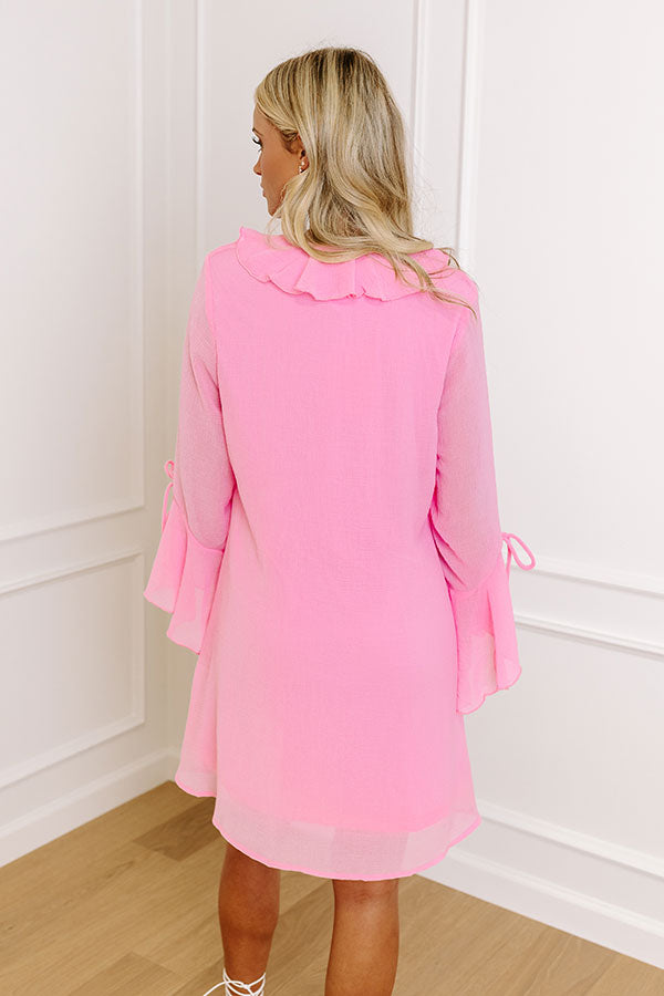 Ultimate Sips & Sweets Ruffle Mini Dress - Effortless Elegance