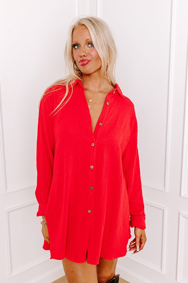 Premium Red Breezy Chic Romper - Ultimate Style & Comfort