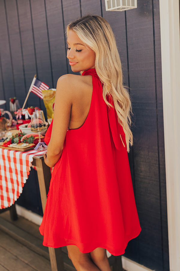 Ultimate Red Ruffle Mini Dress for Date Night & Parties