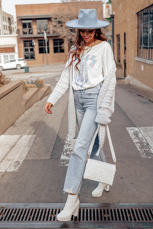 Ultimate Light Grey Knit Cardigan - Cozy Fall Essential