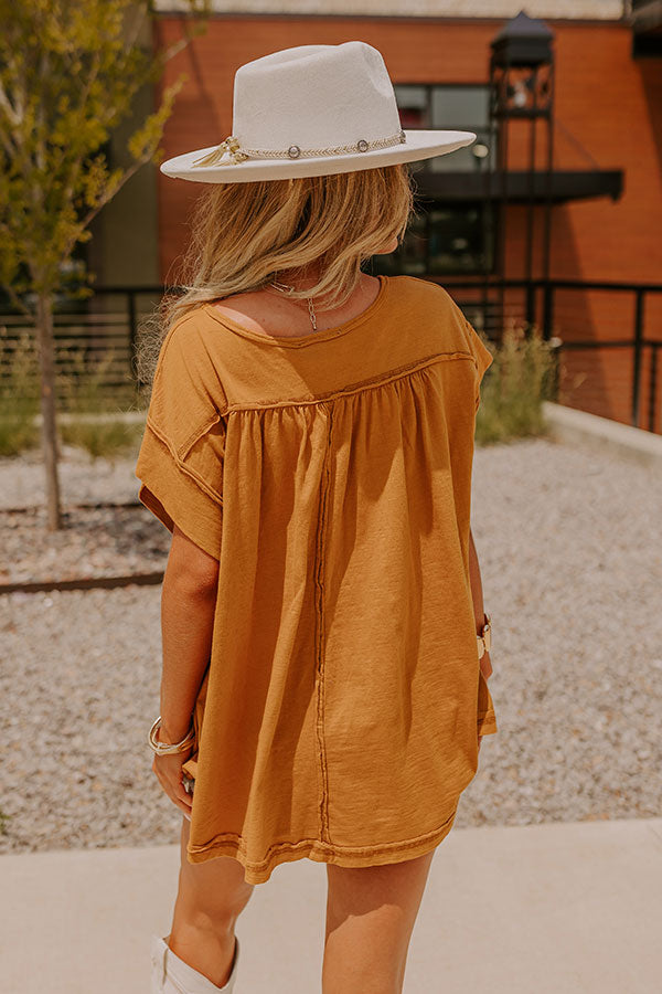 Premium Camel Shift Top - Ultimate Style Upgrade