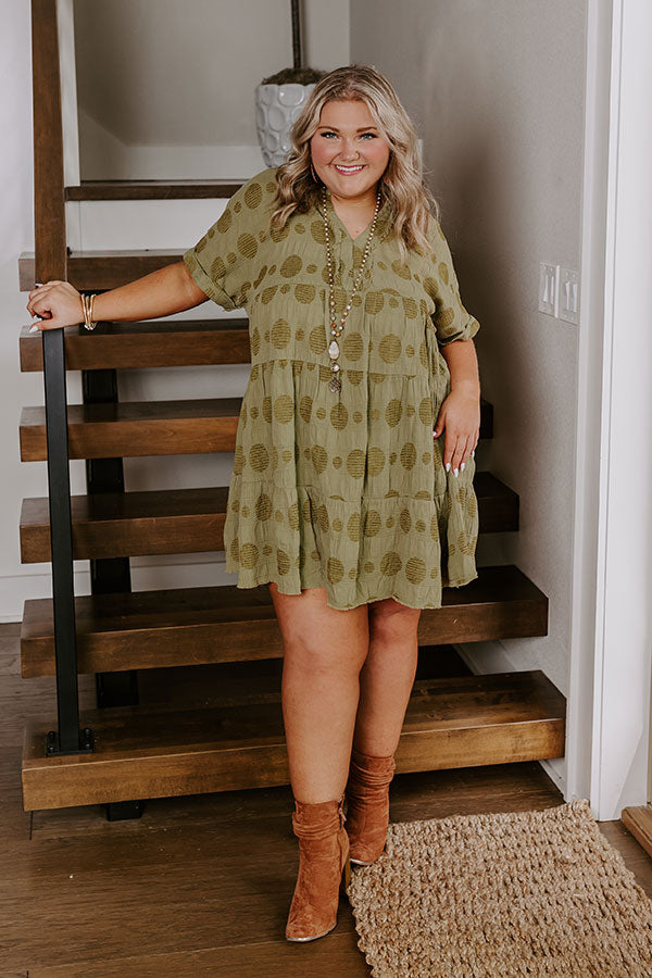 Ultimate Sage Curves Babydoll Dress – Twirl in Style