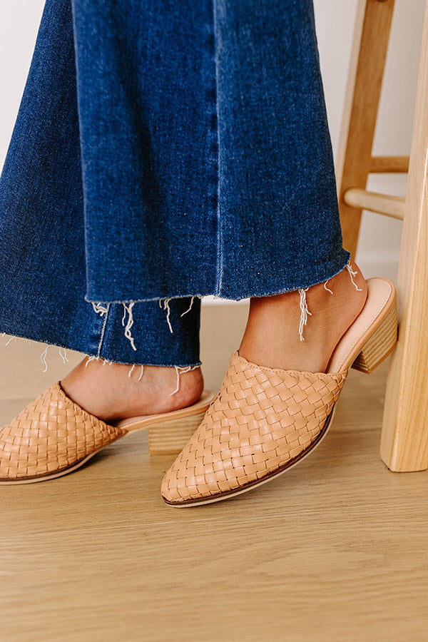 Premium Emilia Woven Leather Mule - Ultimate Comfort in Natural