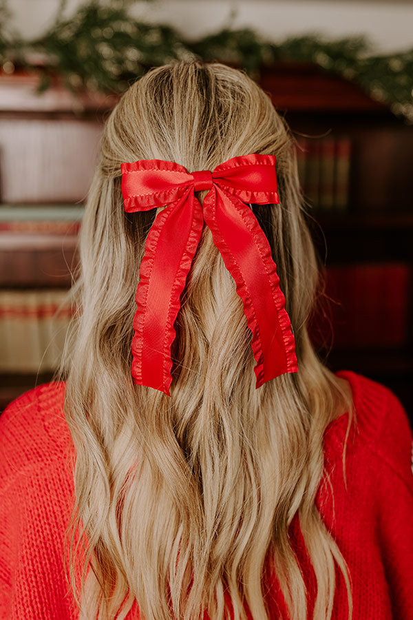 Premium Red Satin Bow Hair Clip - Ultimate Style Upgrade