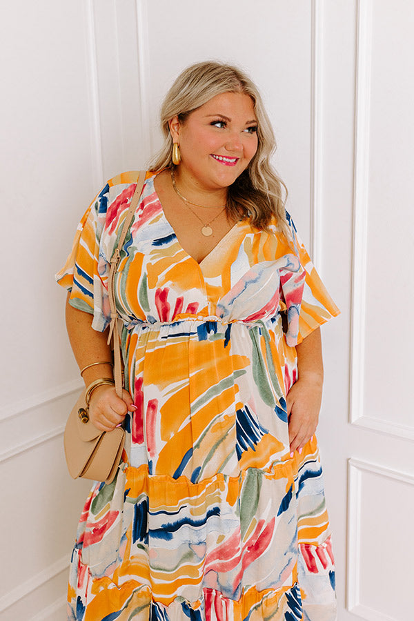 Premium Sunny In San Fran Midi Dress