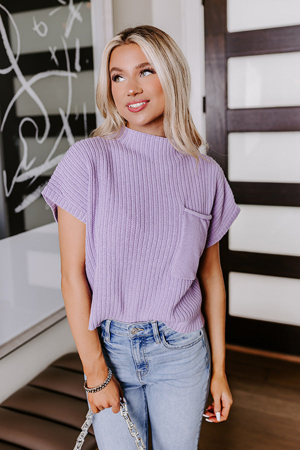 Ultimate Lavender Knit Top - Chic & Cozy