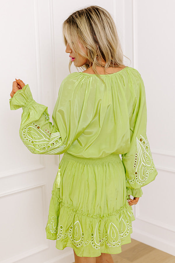 Ultimate Key West Eyelet Mini Dress - Premium Resort Wear
