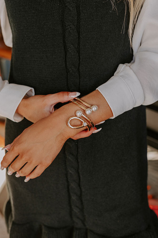 Premium Cocktail Glam Cuff Bracelet