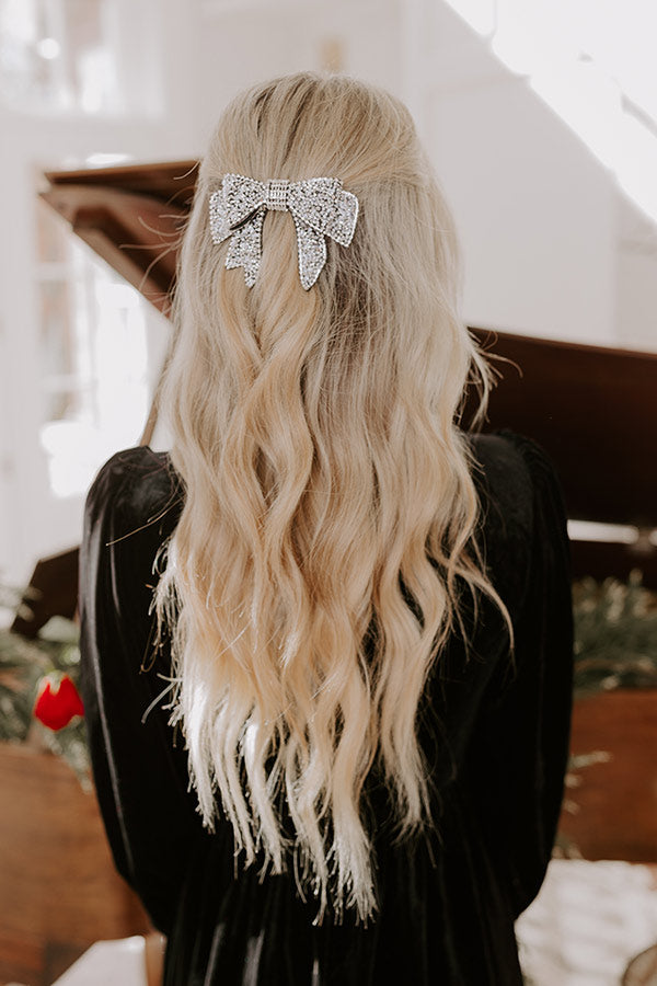 Premium Rhinestone Bow Hair Clip - Ultimate Glam Accessory