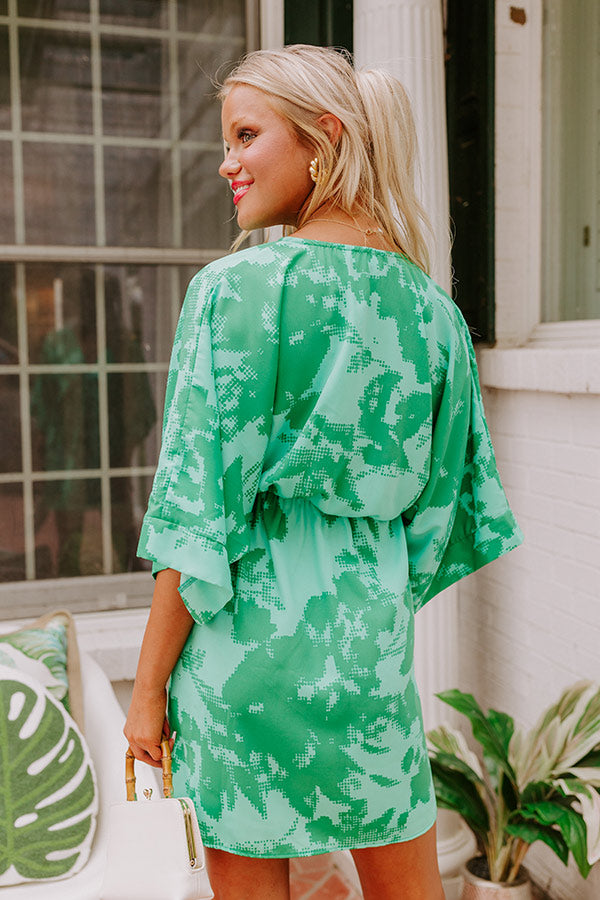 Ultimate Girls Trip Mini Dress - Green Luxe Style