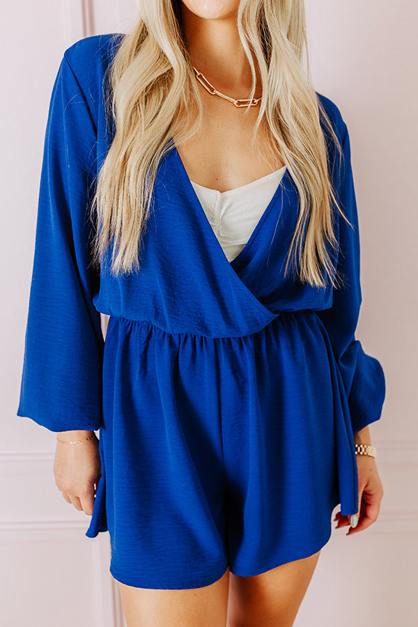 Premium Royal Blue Romper - Ultimate Summer Style