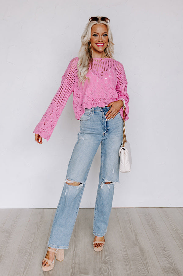 Ultimate Comfort Knit Top - Pink