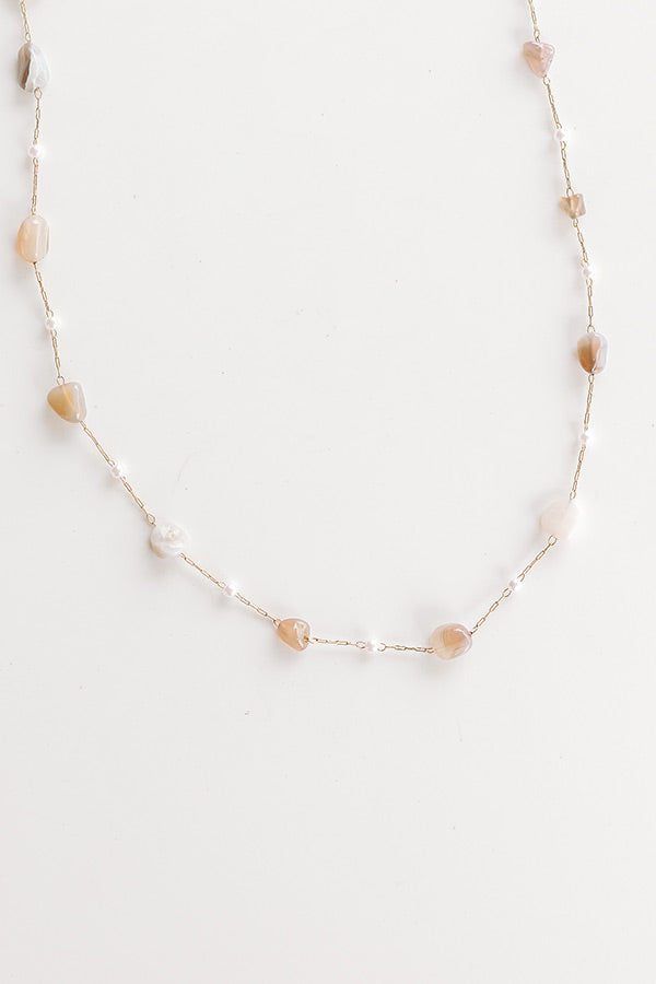Premium Boho Flow Semi-Precious Stone Necklace