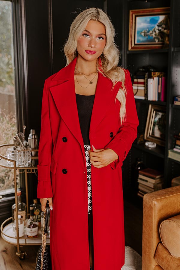 Premium City Nights Coat - Ultimate Red Edition