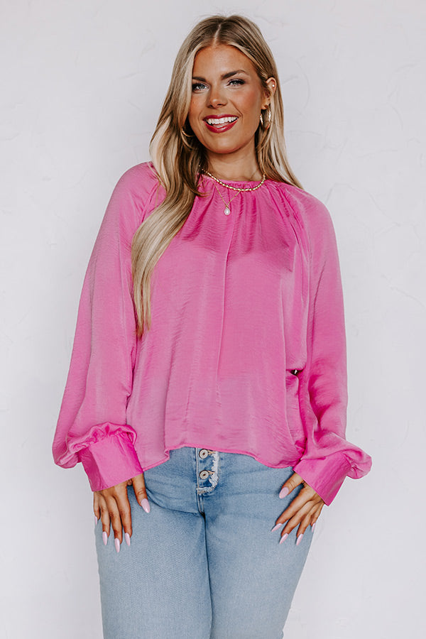 Premium Guava Elegance Shift Top