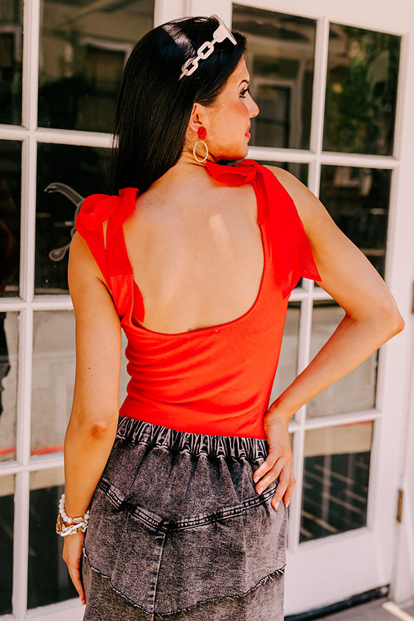 Ultimate Romantic Red Bodysuit - Chic & Flattering